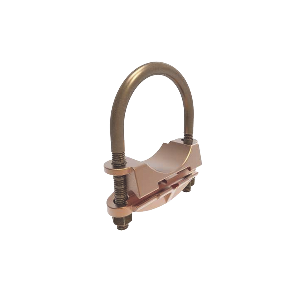 Conector Mecánico para Cable Calibre 4 a 2/0 AWG / Paralelo o 90° Grados a Tubo de 1 1/4 o Varilla  de 1 3/8 - 1 1/2.