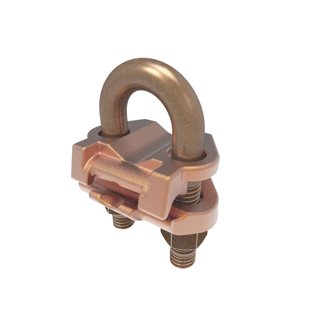 Conector Mecánico para Cable Calibre 2/0 AWG a 250 KCMIL / Paralelo o 90° a Tubo de 3/8 o Varilla de 5/8 - 3/4.