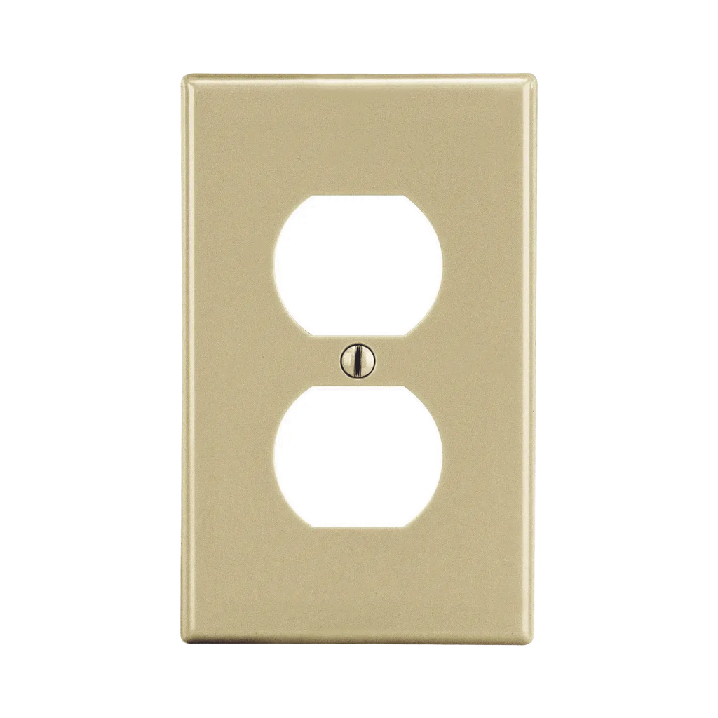 [HUB-P8I] Placa de Pared para Contacto Duplex Color Marfil.