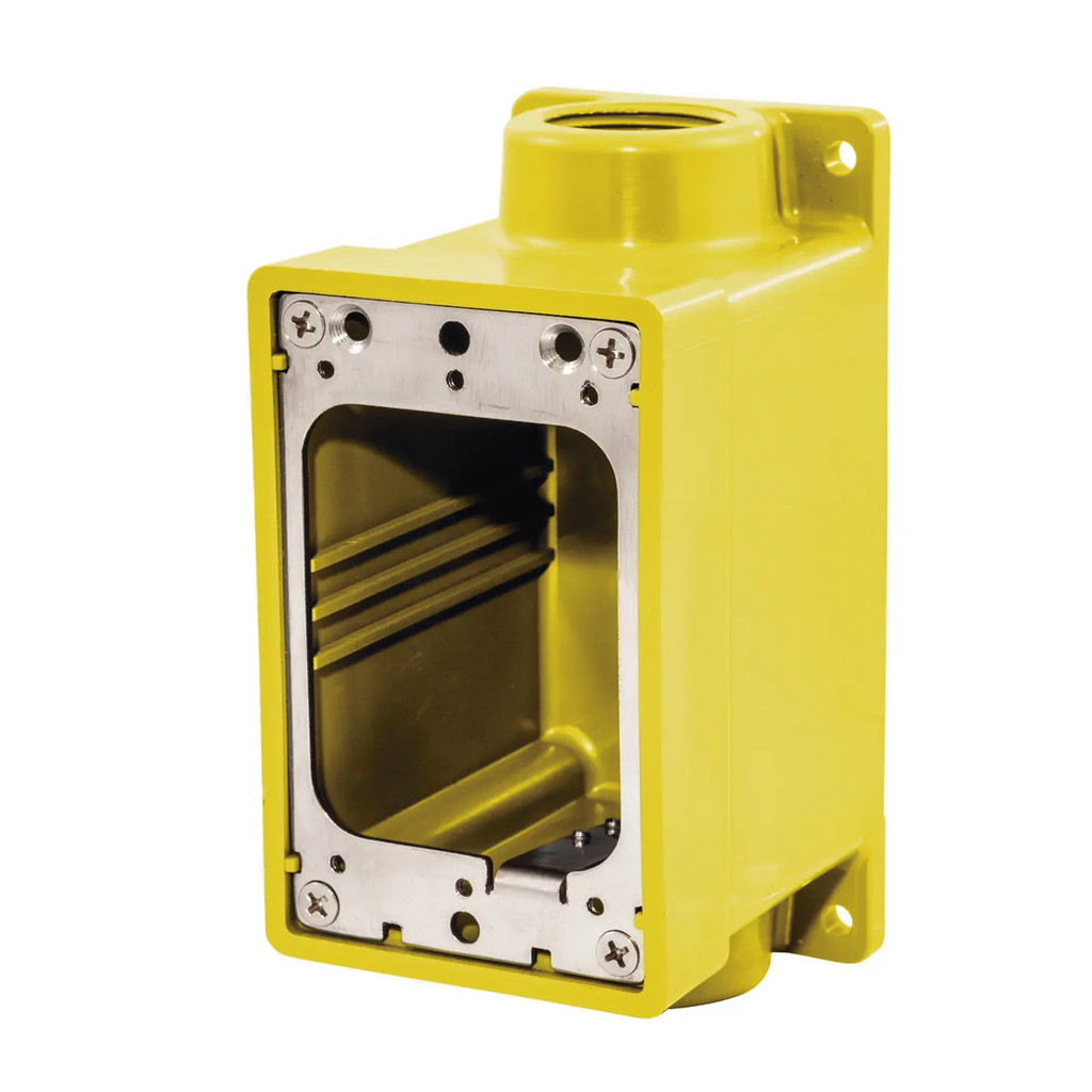 [HUB-HBL-60CM-83A] Caja Hermética Serie FD de 3/4 NPT/ Color Amarillo.
