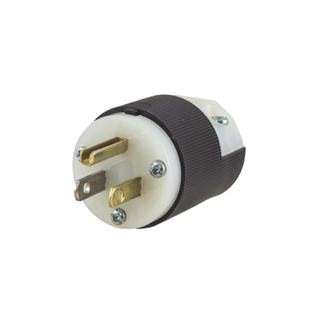 [HUB-HBL-5266-C] Clavija Entrada Recta/ 15A 125V/ 2 Polos 3 Hilos/ Nema 5-15P/ Grado Industrial- Comercial.