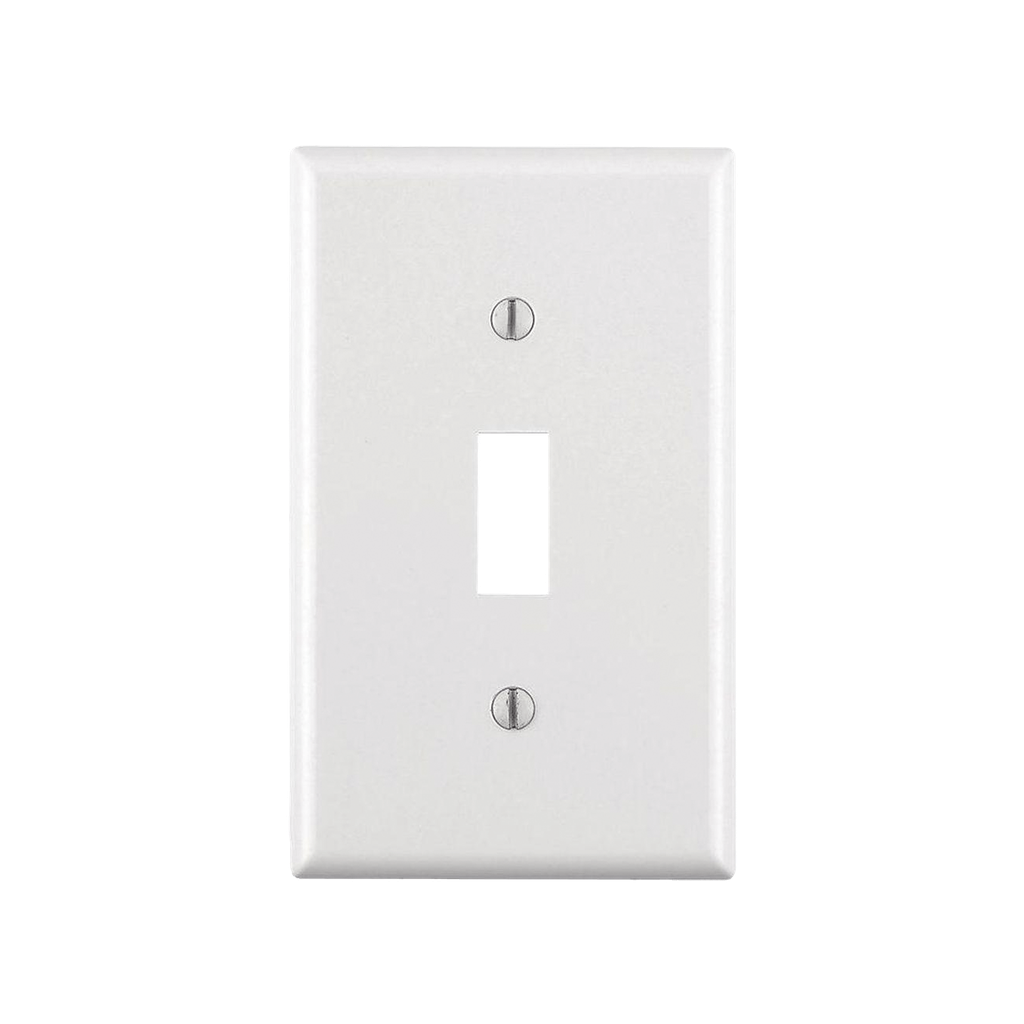 [HUB-P1W] Placa para Interruptor de Palanca / Color Blanco.