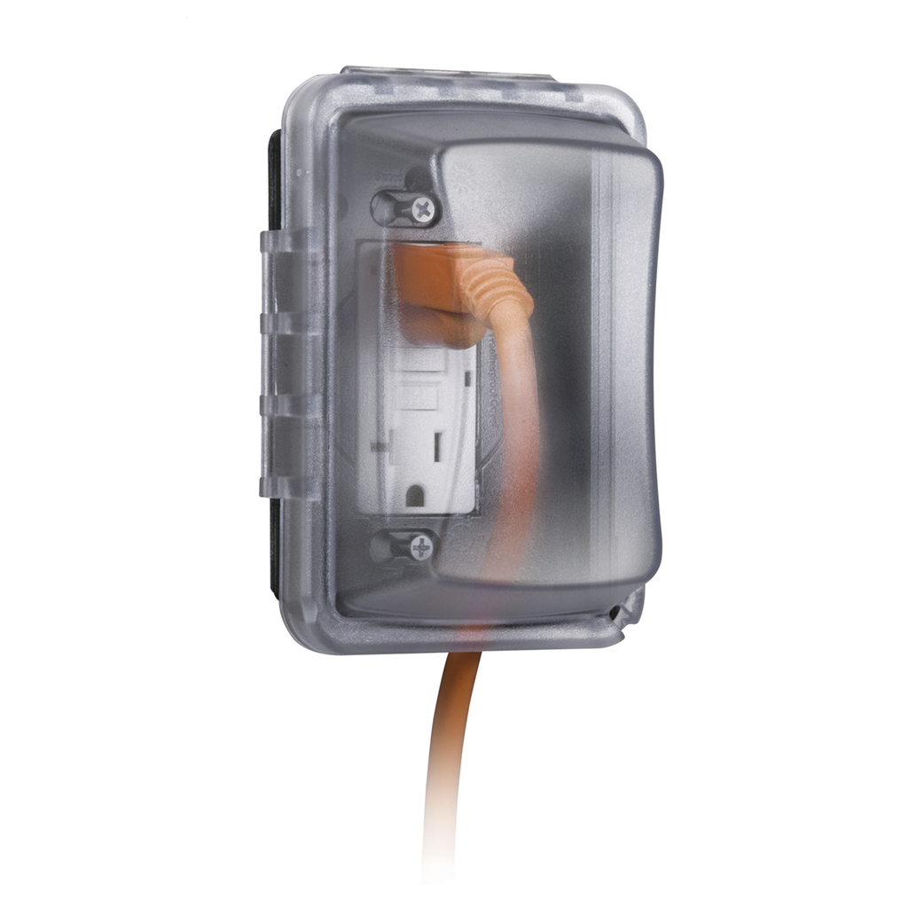 Cubierta Resistente a Intemperie/ 1 Unidad/ Horizontal/Vertical/ Profundidad 2-3/4/ Transparente.