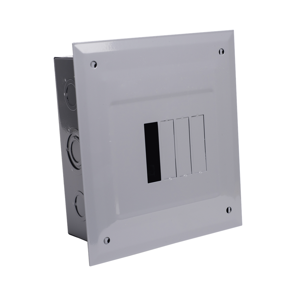 [C2Q04E] Centro de Carga para Empotrar, 04 Polos, 100 A, 1 Fase 3 Hilos, 120/240 V AC, 60Hz