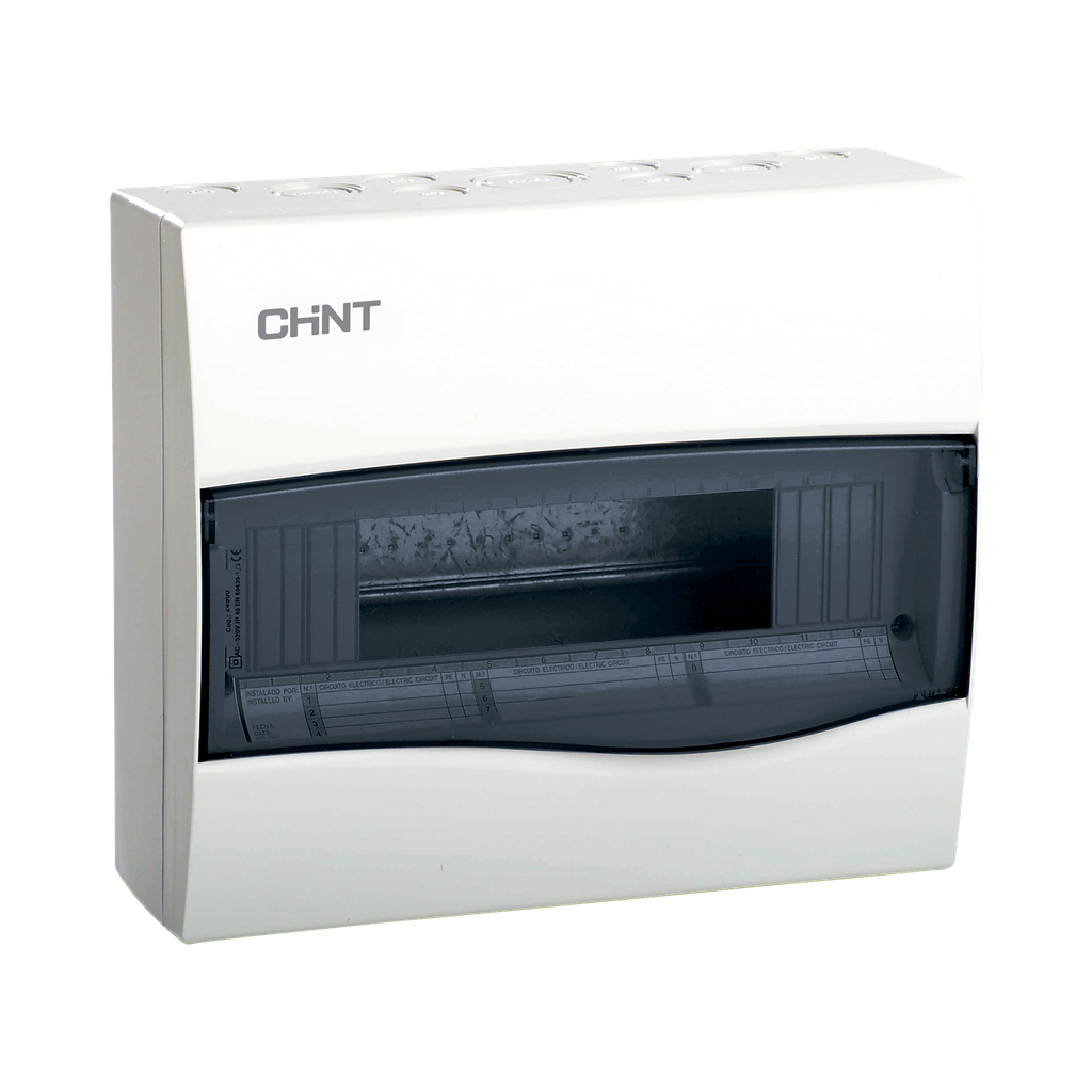 [CD40S12] Caja de distribución para sobreponer, IP40, 12 módulos (SKU: 8101007)