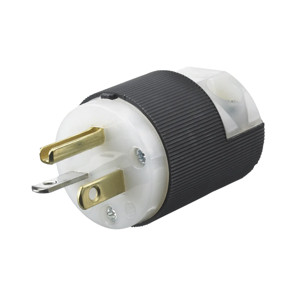 [HUB-HBL5366C] Clavija Entrada Recta/ 20 A 125 V/ 2 Polos 3 Hilos/ Nema 5-20 P/ Grado Industrial- Comercial.