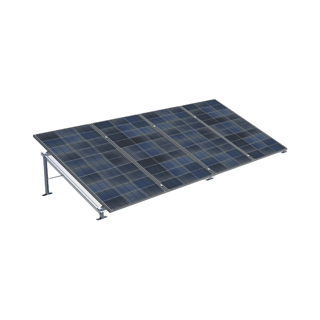 [EFSM1324GR] Montaje de piso de Alta Resistencia para Instalación de 4 Paneles Solares de hasta 1300 x 2400 mm (Revisar módulos compatibles)