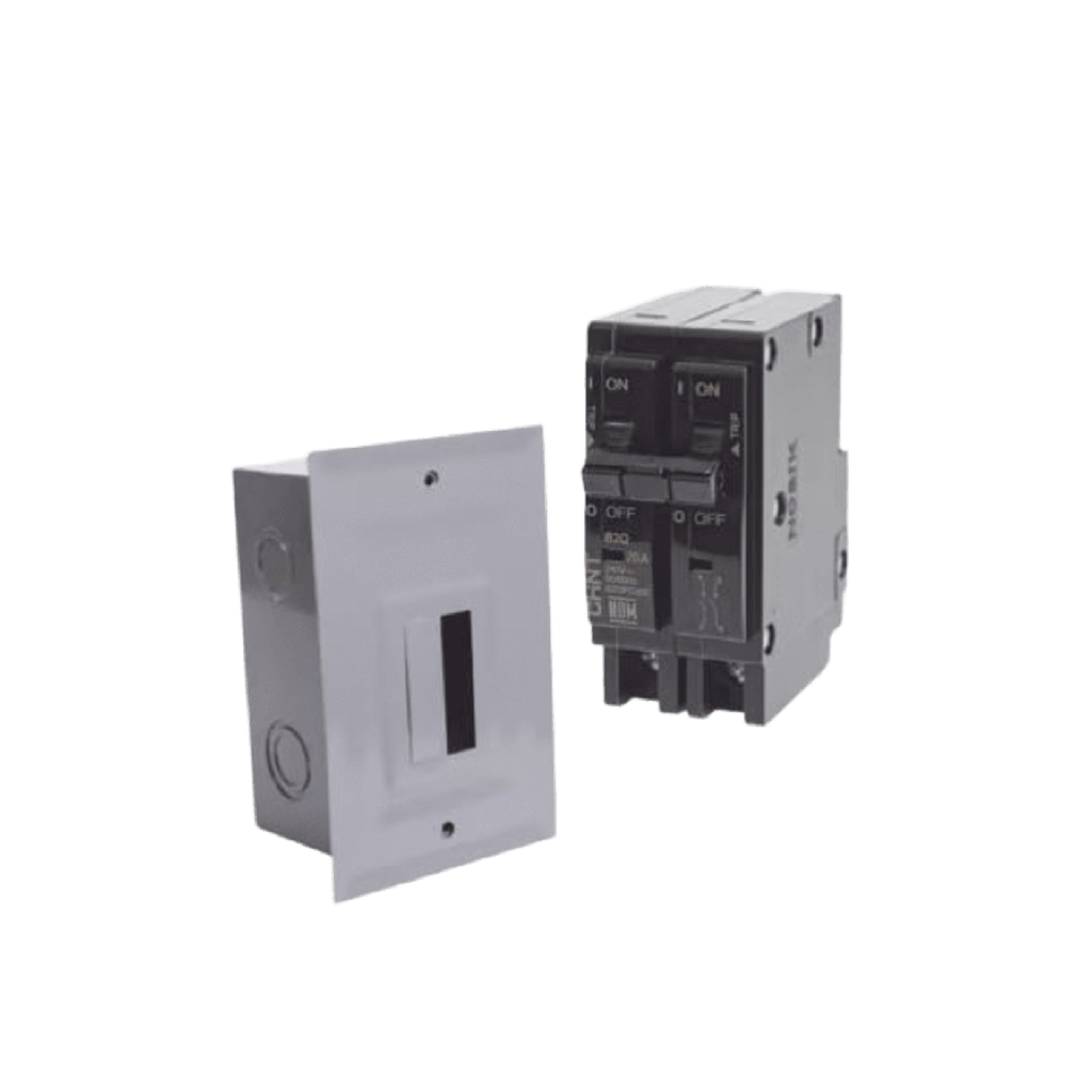 Kit Centro de Carga para sobreponer con 1 Interruptor Térmico de 2 Polos, 15Amp 120/240Vca 10kA.