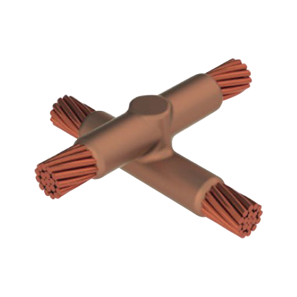 MOLDE SOLD. EXOTERMICA CONEXION EN X HORIZONTAL A TOPE