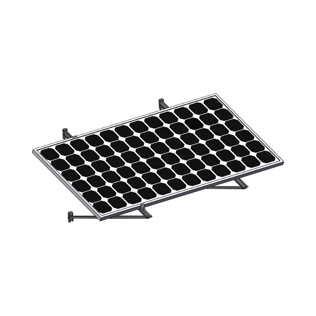 Montaje Para Módulos Solares En Muro Con Espesor De 35-40mm, Riel 1400mm