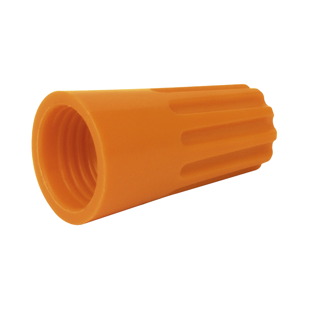 Capuchón roscable / 12 AWG / Naranja / Paquete de 25 piezas.