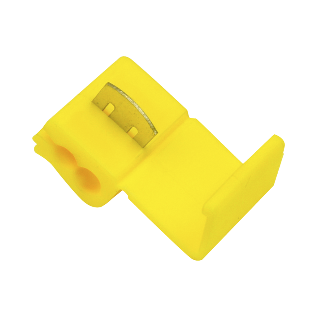 Conector rápido / 12 - 10 AWG / Amarillo / Empalme seguro y rápido sin pelar cables / Paquete de 25 piezas.