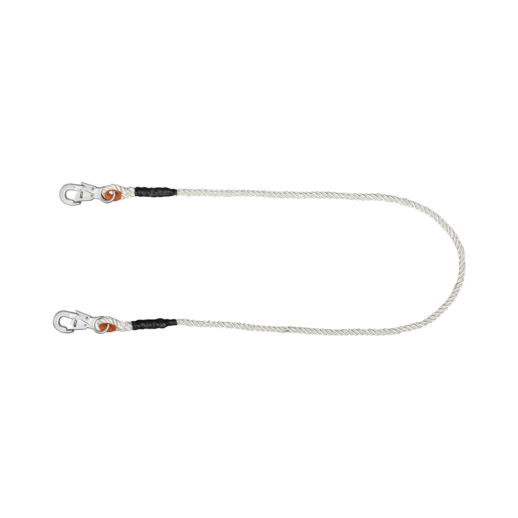 [5489-20PD] Cables de Protección con Cuerda de Polipropileno de 9/16 Seguro Doble.