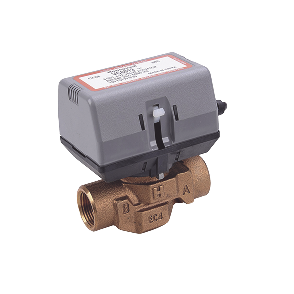 [VC4011AK1000T] Válvula 3/4 De 2 Vías Conexión de rosca BSPT Con Actuador 40011 A 120V, On/off
