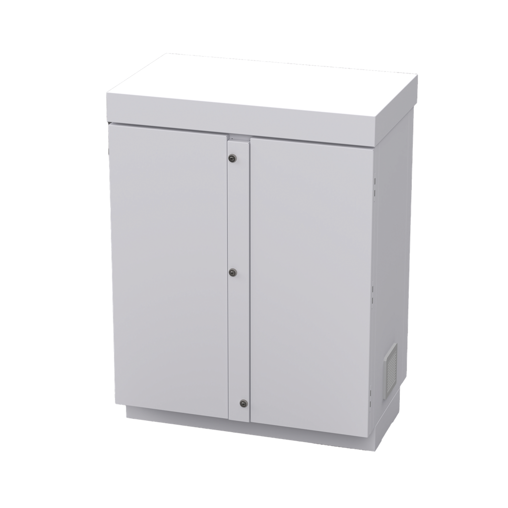 [EFCB091206W] Gabinete de Lámina Galvanizada para  Baterías (Hasta 12 Baterías PL110D12) y Equipo de Comunicación.