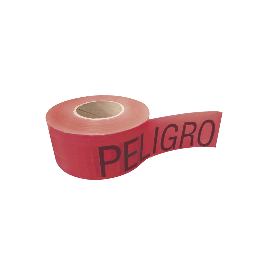 Cinta para barricada PELIGRO de 100 m y ancho de 3.