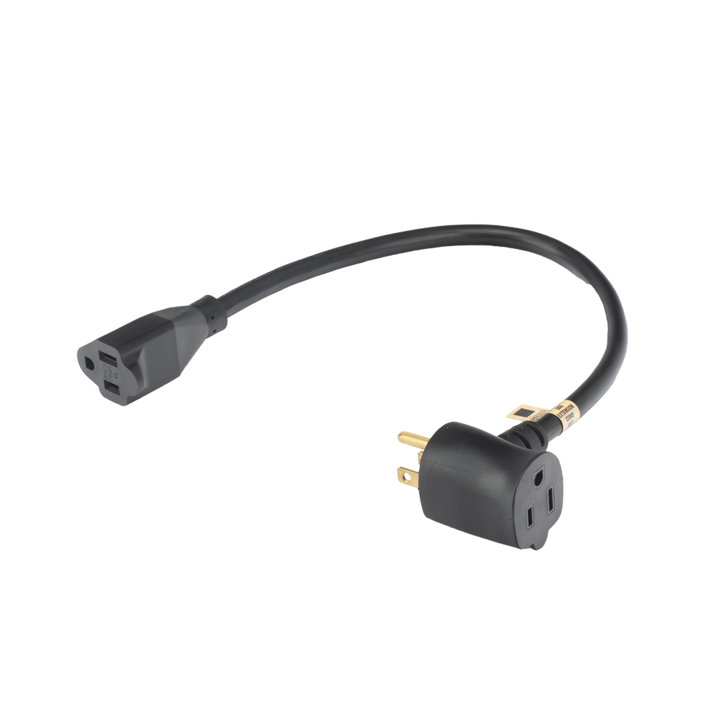 Extensión Eléctrica para Uso Rudo para Uso en T / Conexión NEMA 5-15 / 30 cm / 1800 W