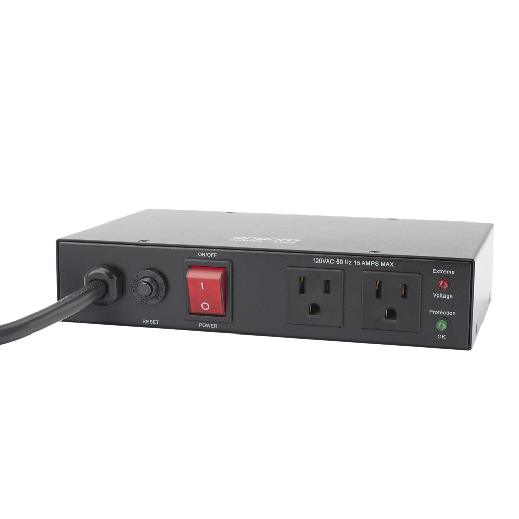 [EPLCON2O] Acondicionador de Voltaje / Entrada 120 Vca / 2 salidas @ 120 Vca NEMA 5-15R / 1,800 W / 15 A / Supresión de Picos / Filtro de Ruido EMI/RFI / Sin bracket