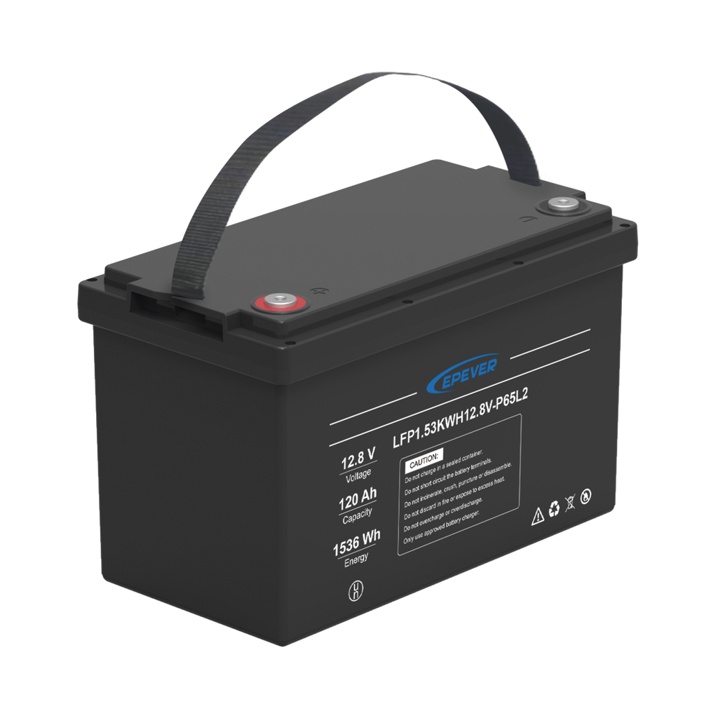 [LFP120EP12.8] Batería de Litio LiFePO4 Ciclo Profundo 12.8Vcc, 120 Ah, 1.53Kwh, para Exterior, Libre de Mantenimiento