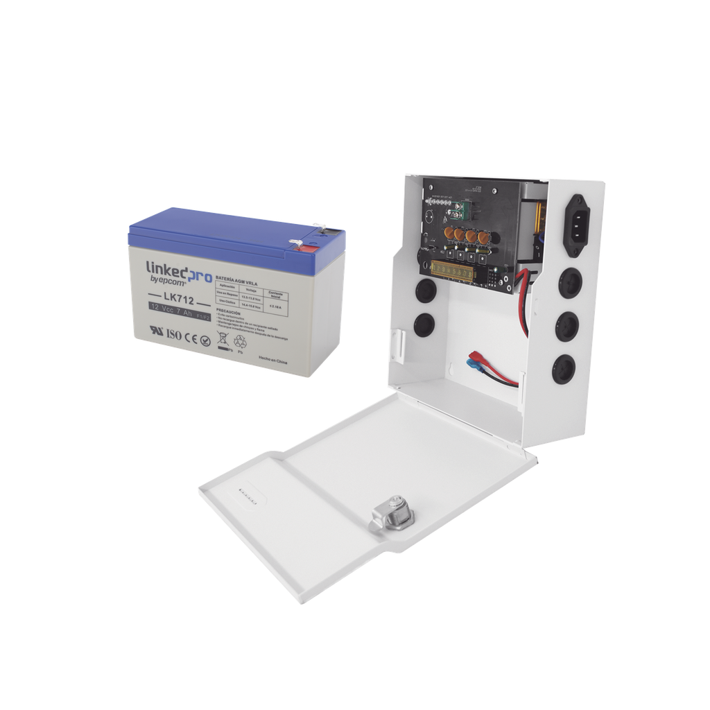 Kit / Fuente PLK12DC4ABK  + Batería incluída LK712