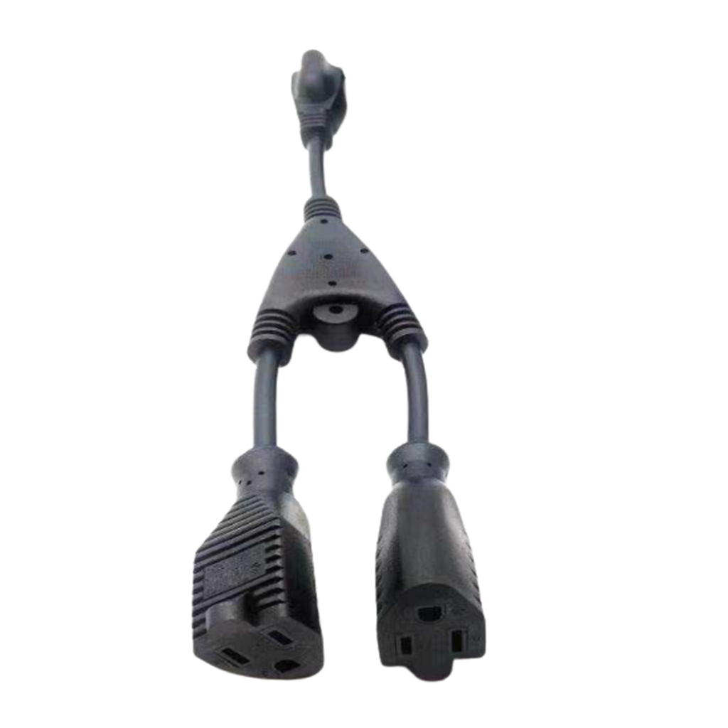 Cable con derivación Vca / 1 Entrada macho Vca / 2 salidas hembra Vca