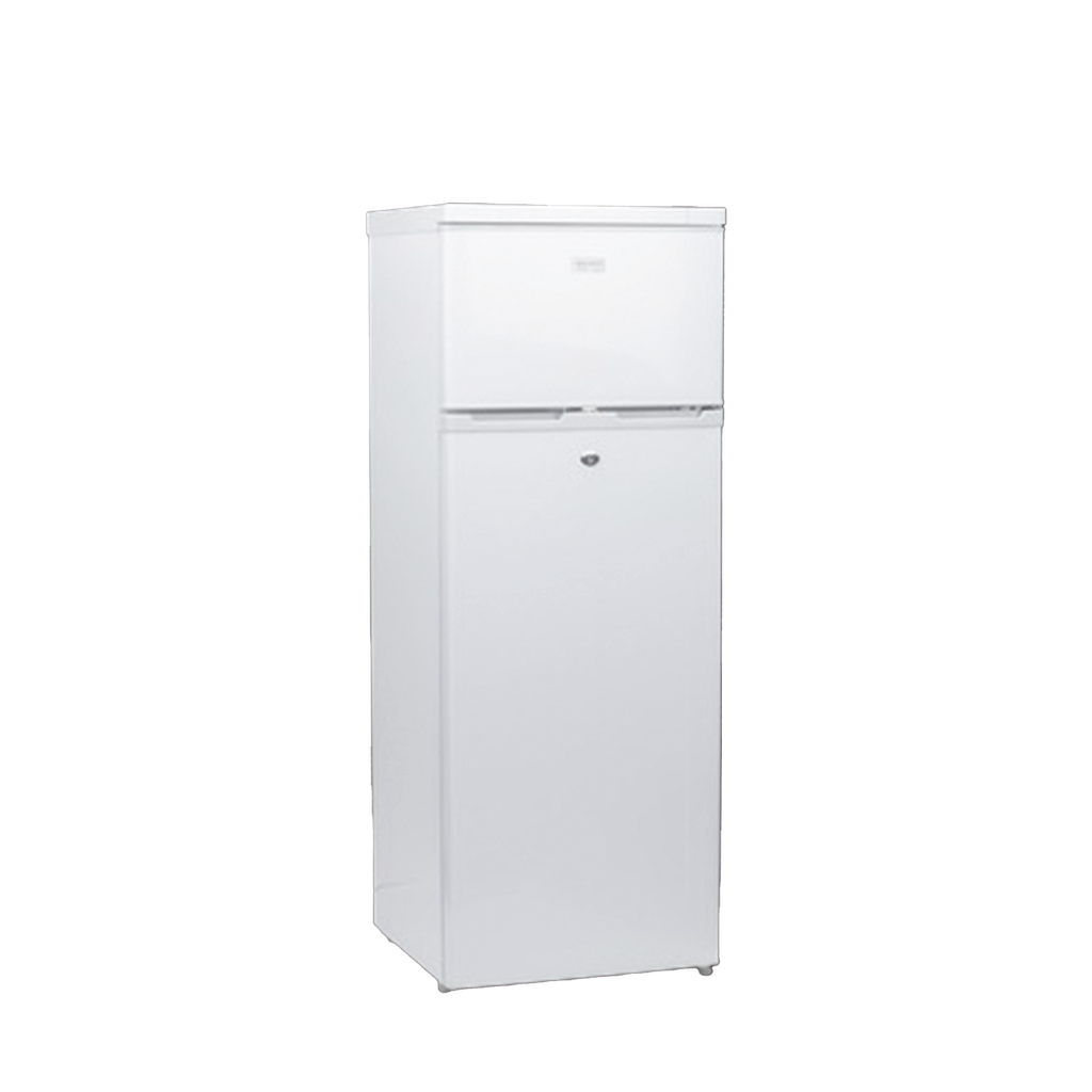 Refrigerador Combinado Solar de 220L (7.7 ft3) - 12/24V, Alta Capacidad, Optimo Para Operación Sin Red Eléctrica, Rendimiento Superior.