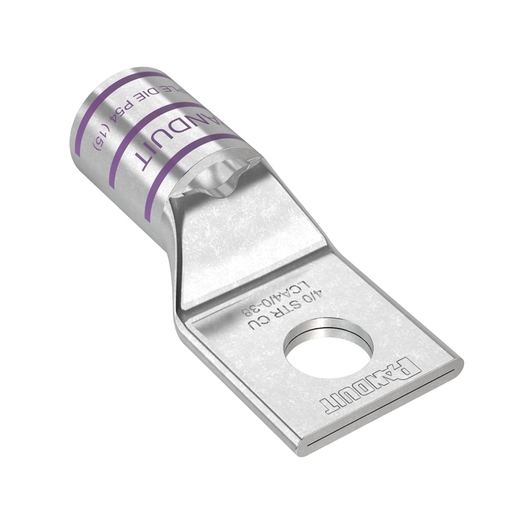 Zapata de Compresión de Cobre con Orificio 3/8, para Cable 4/0 AWG. 1 Piezas