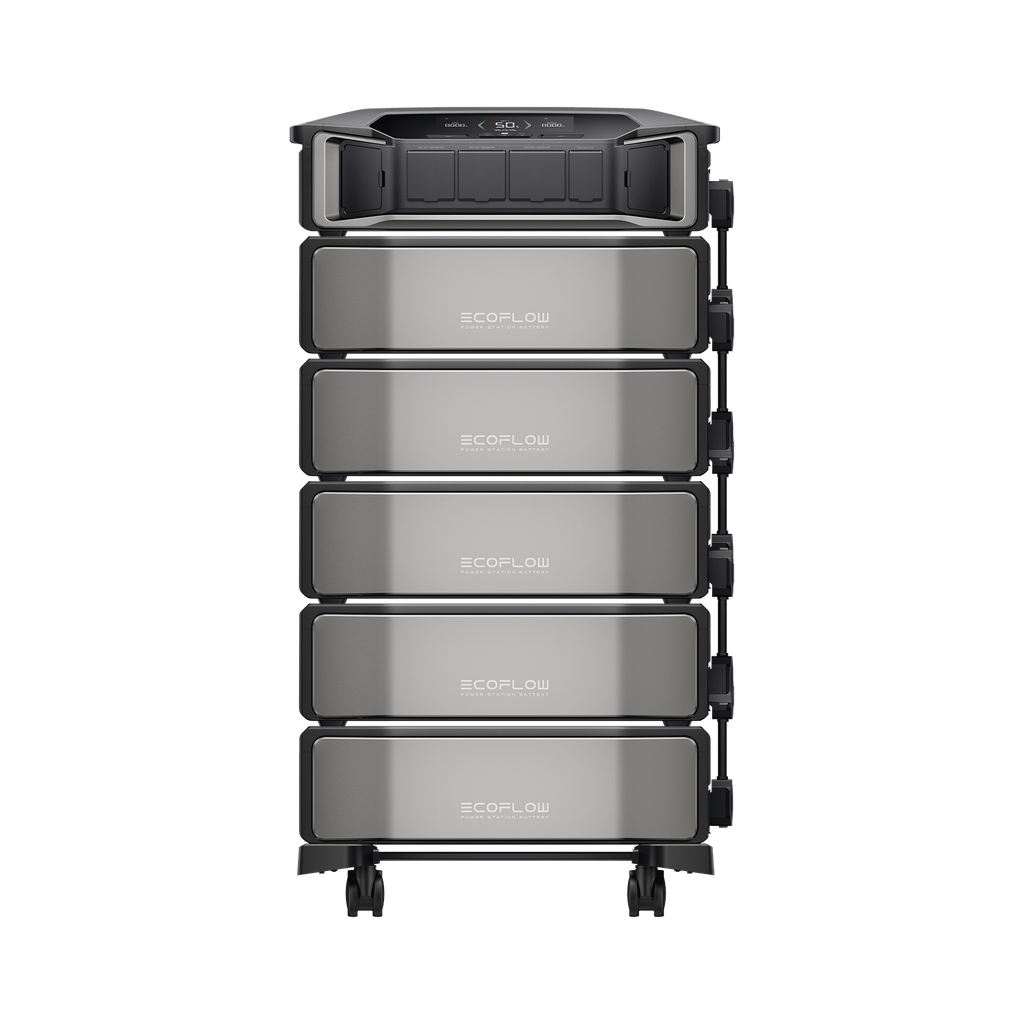 Estación de Energía Delta Pro Ultra 7.2kW para Respaldo Residencial, Incluye Batería de Litio LFP 6kWh (30kWh Totales), Sincronización para Mayor Potencia, Carga Solar Hasta 4000W, Capacidad de Trabajo Online (0ms)