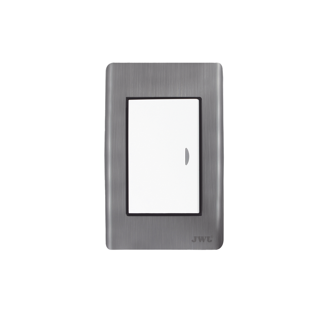 Apagador Sencillo de 10 A 127 V CA ~ 60 Hz / Placa de Acero.