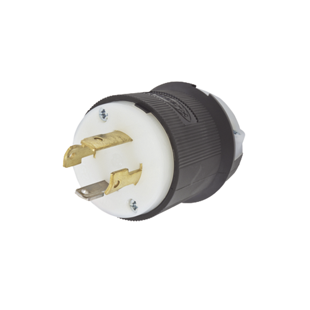 [HUB-HBL-2711] Clavija con Bloqueo de Media Vuelta Industrial 30 a 125/250 V CA / 3 Polos 4 Hilos / Nema L14-30P.