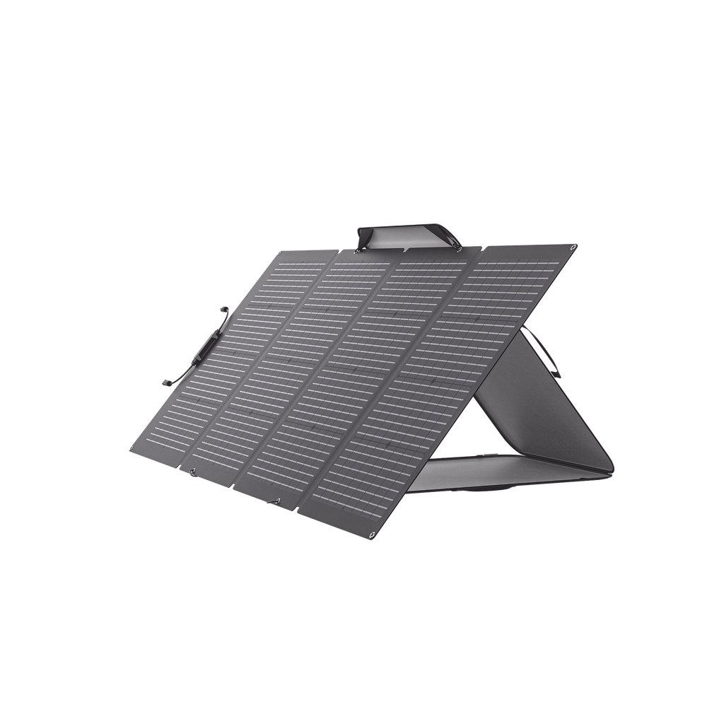 [EFFLEX220BF] Módulo Solar Bifacial, Portátil y Flexible de 220W Recomendado para Estaciones Portátiles EFD330, EFD350 ó EFD500 / Ajuste de Ángulo / Carga Eficiente / Incluye Cable XT60 a MC4