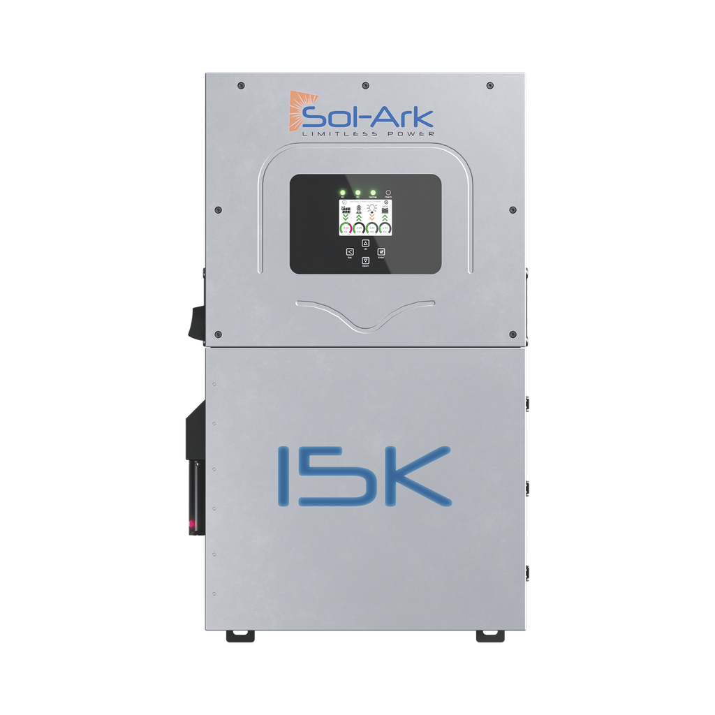 Inversor Hibrido SOL-ARK, 15 Kw, 220 Vcc, Fase Dividida,  WIFI incluido, IP65, Entrada de Baterías a 48 Vcc