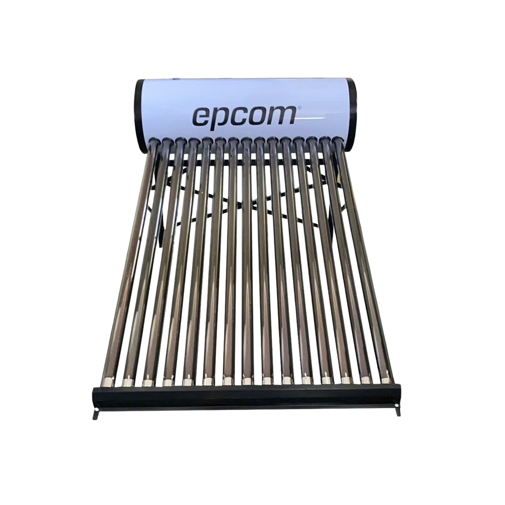 Bóiler Solar de 150L, Baja Presión con 15 Tubos de Vacío de Mayor Resistencia y Termotanque Inoxidable de Grado Alimenticio 150 L Resistentes a Granizo de Hasta 25 mm/ l, Incluye Anodo de Magnesio