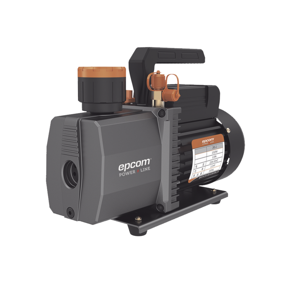 Bomba de vacío/ para aire acondicionado / 2 estados /  Motor de 1/2 HP / Voltaje 110 Vca / Acople de ingreso de 1/4 x 3/8 con válvula de retención integrada