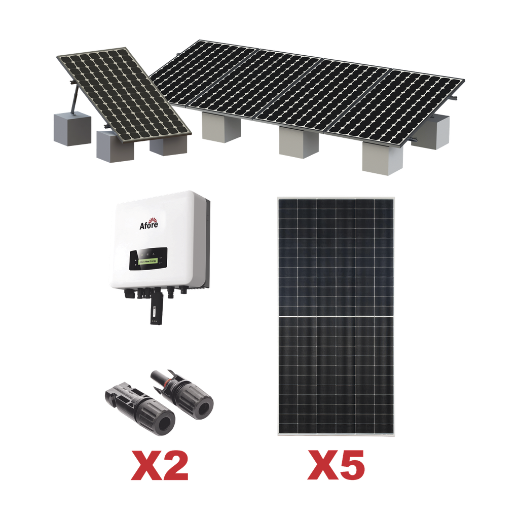 Kit Solar Interconexion  / 3kW  220Vca / Inversor AFORE / Montaje Incluido