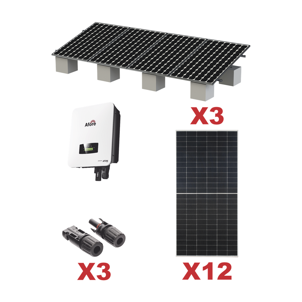 Kit Solar Interconexion  / 7kW  220Vca / Inversor AFORE / Montaje Incluido