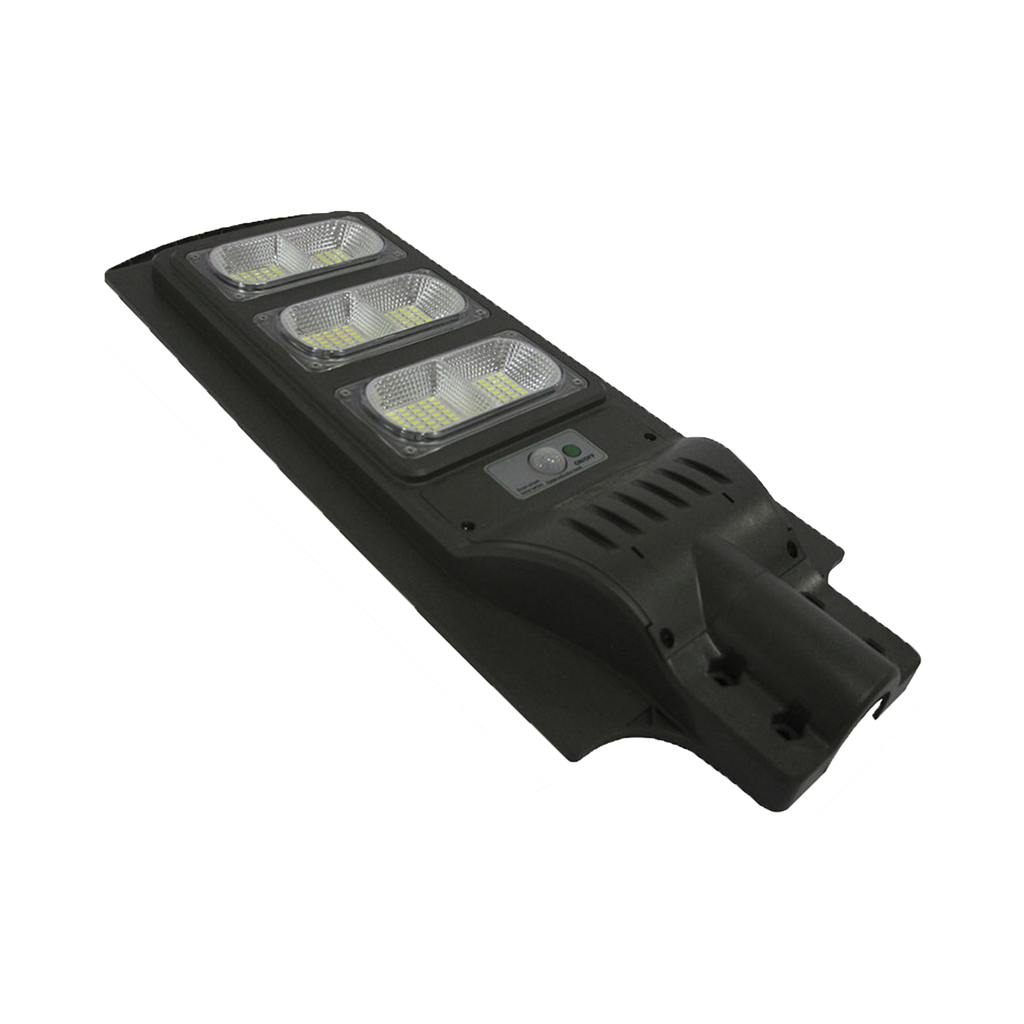 Luminaria con Panel Solar y Sensor de Movimiento de 120 W/ Luz 6 500 K / Dimensiones 625 x 240 mm / Ángulo de Luz 120°.