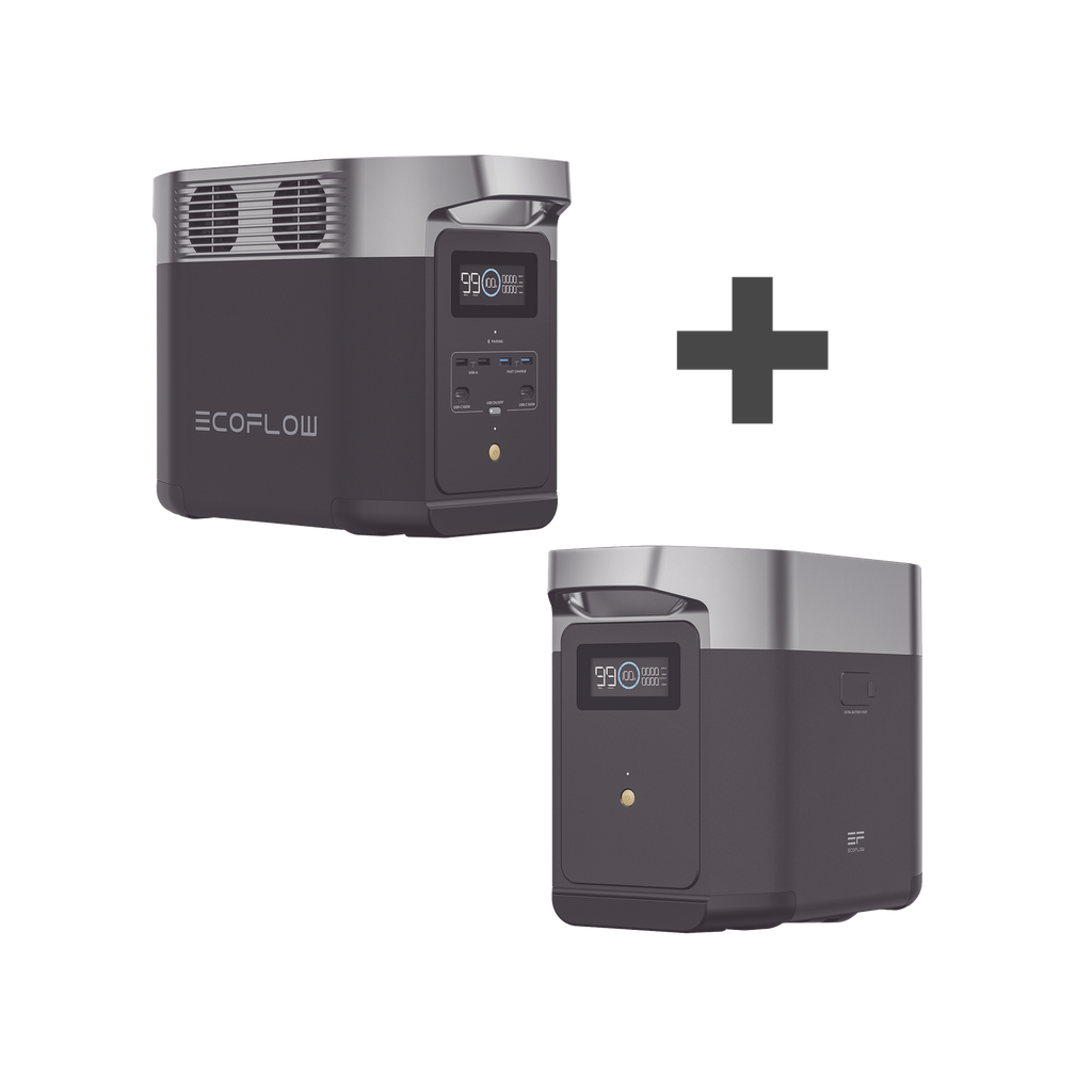 Kit de Estación de Energía Portátil 1024Wh + Batería Externa 1024Wh (2048Wh Totales)