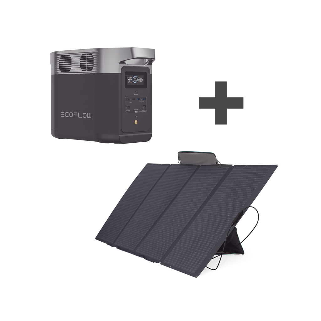 Kit de Estación de Energía Portátil 1024Wh + Panel Solar Flexible 400W