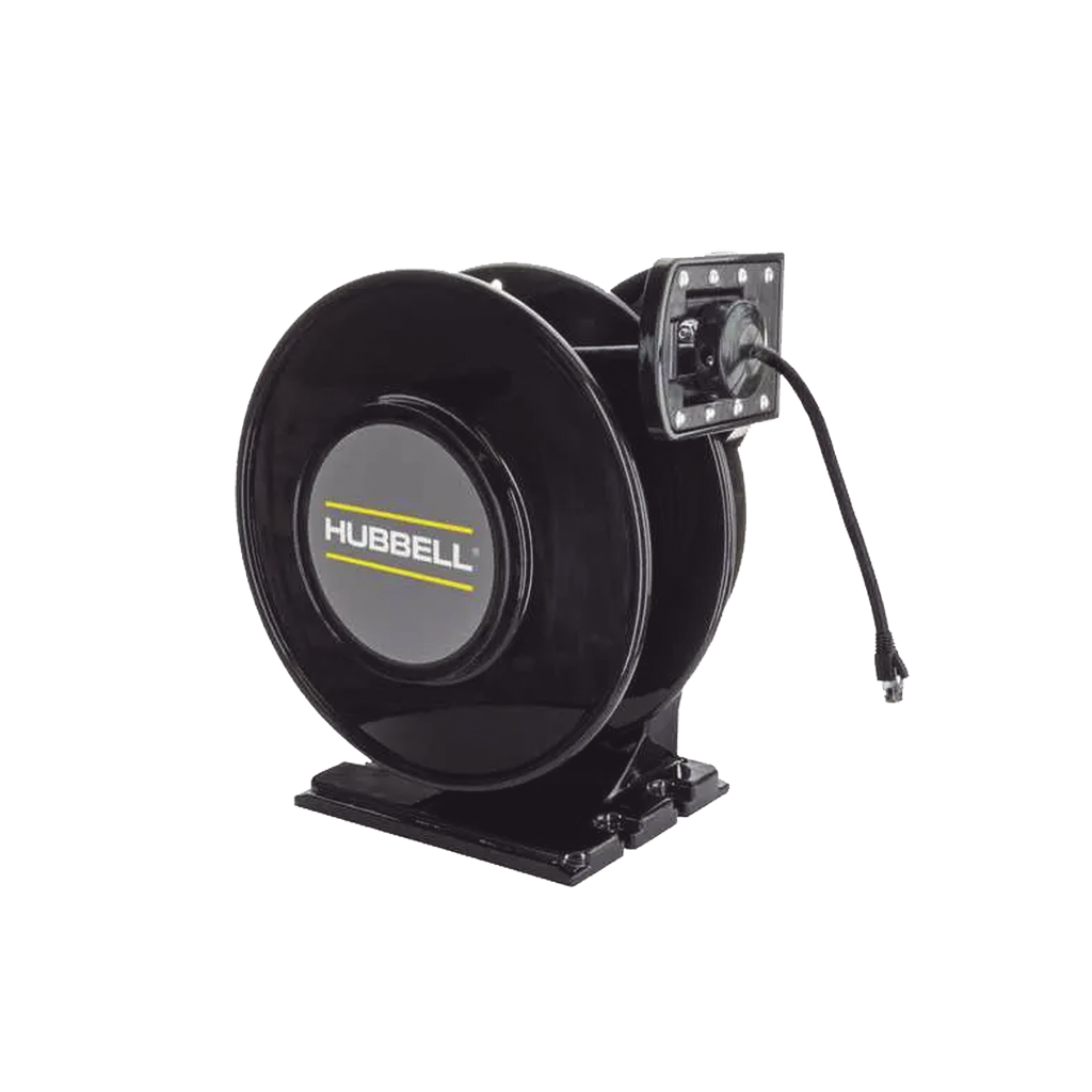 [HBLI50CAT6] Black Industrial Reel, 50 Ft, CAT6 Cable