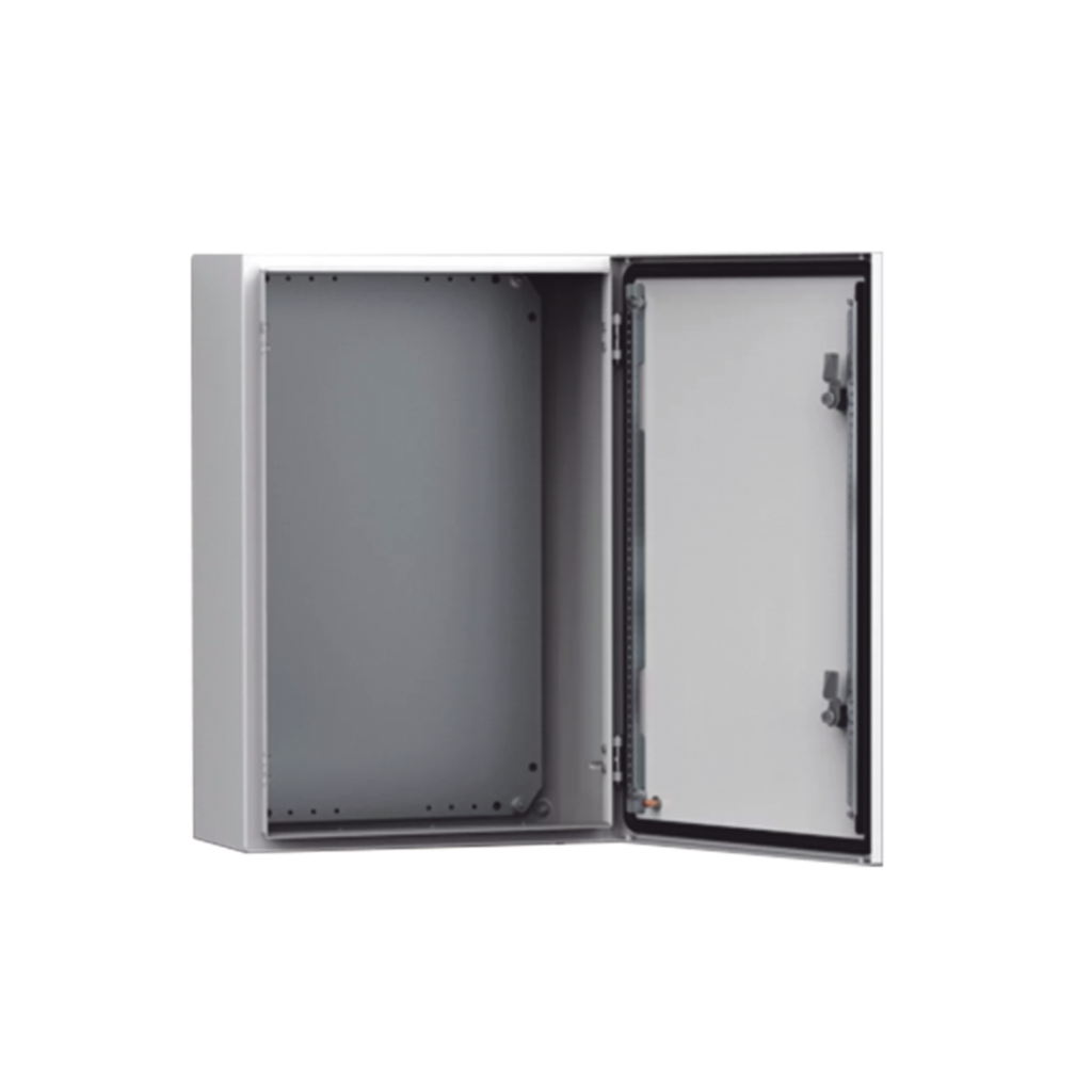 [MAS0606040R5] Gabinete de Uso Exterior NEMA 4/12/13; IP66; IK10, 600 x 600 x 400 mm, De Acero, Color Gris Claro