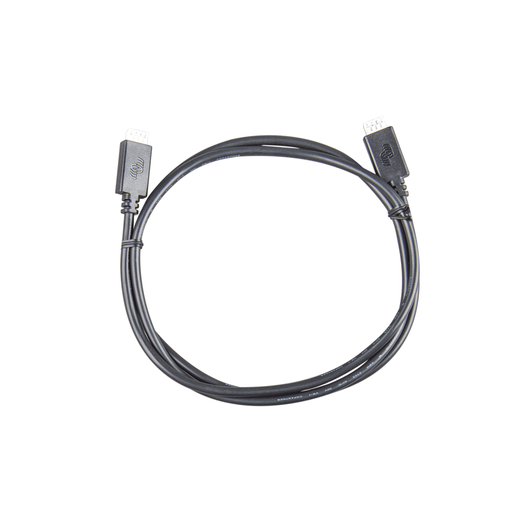 Cable de Comunicación  VE.Direct a VE.Direct para controladores Victron de 0.9 m