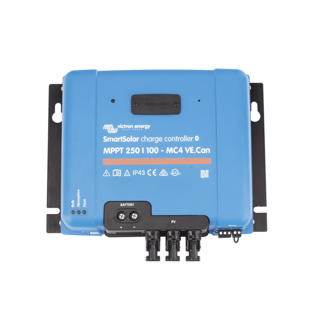 SmartSolar MPPT 250/100-MC4. Controlador Solar MPPT 100A, Voltaje: 48 Vcc. Para uso con Inv. Cargadores Victron