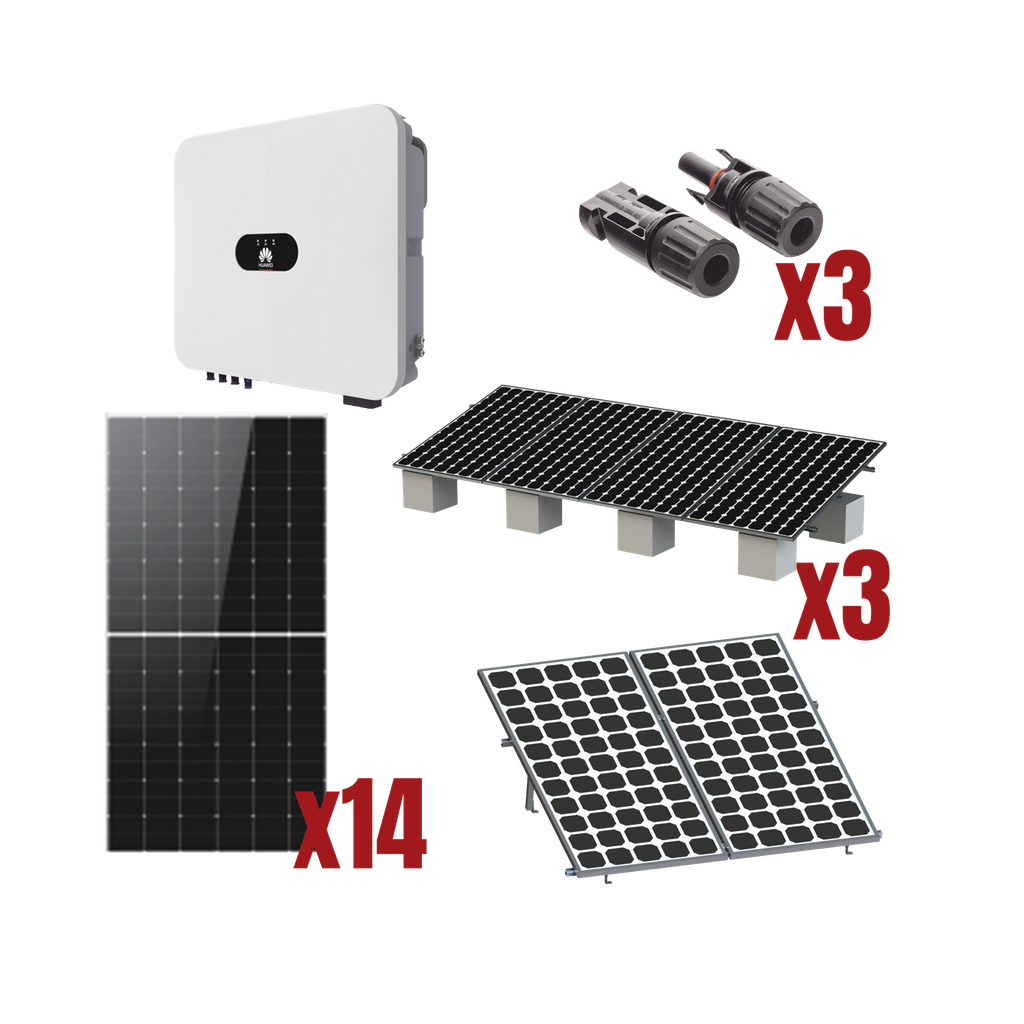 Kit Solar Interconexion / 8kW 220Vca / Inversor HUAWEI/ Montaje Incluido