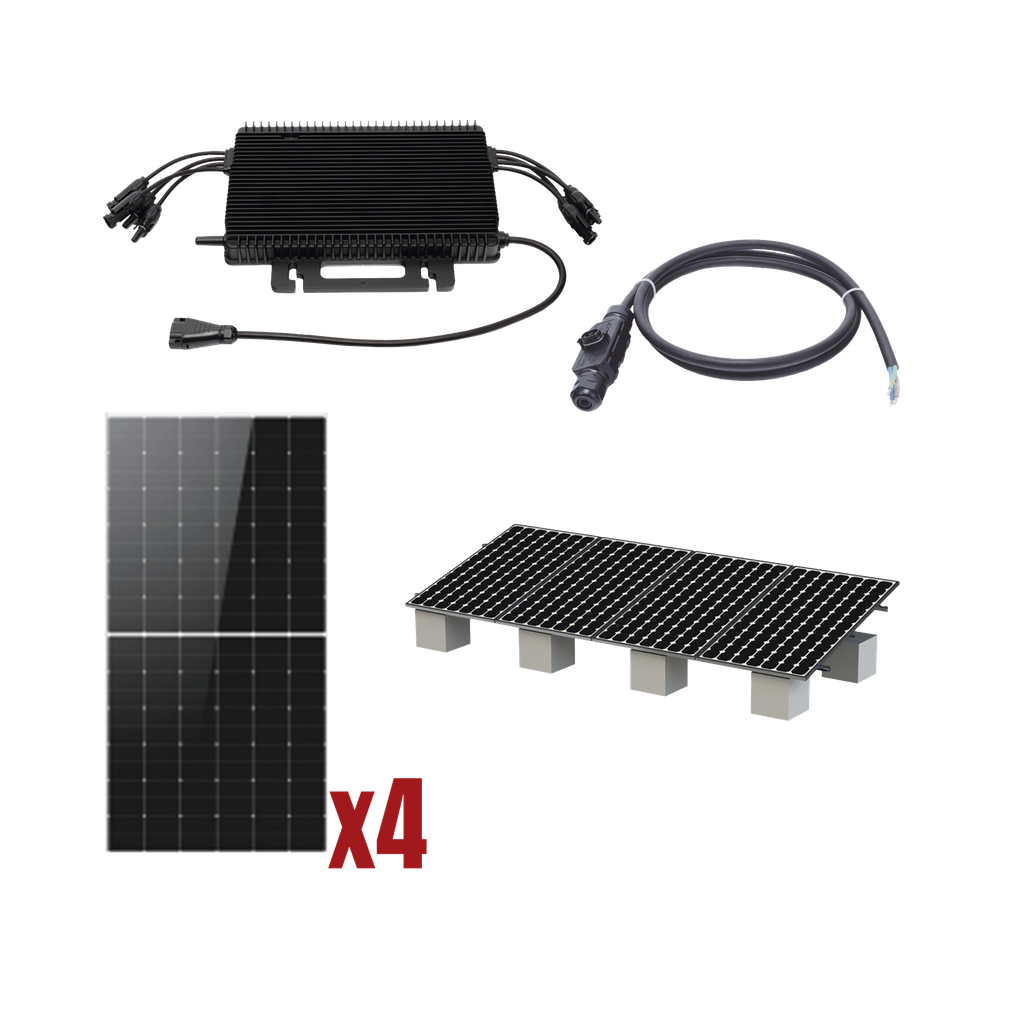 Kit Solar Interconexion  / 2kW  220Vca / Microinversores HOYMILES / Montaje Incluido