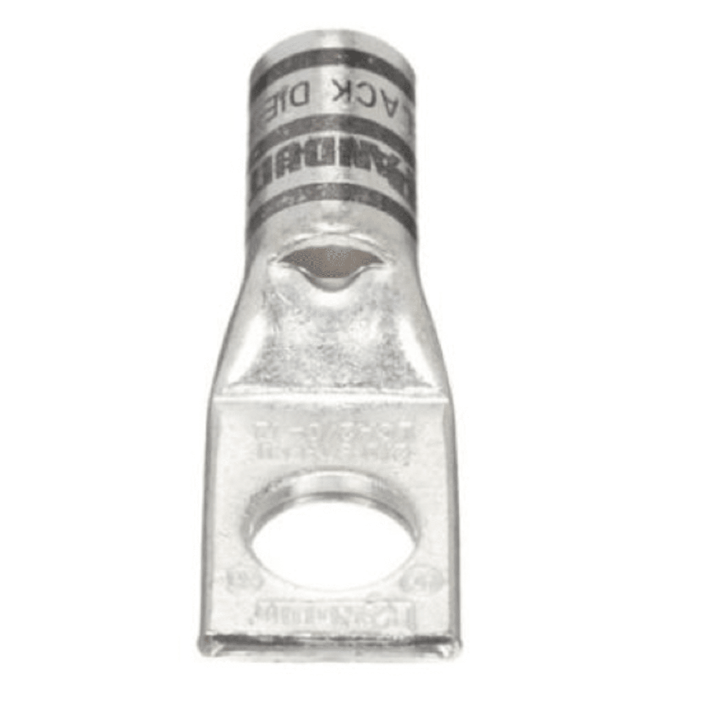 Zapata de compresión LCA2/0-12-X para cal. 2/0 Awg, Barreno para tornillo prisionero de 1/2, 1 Pz