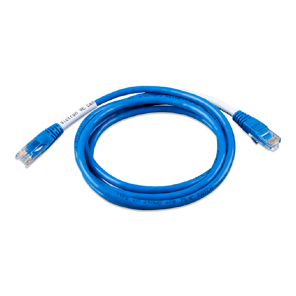 Cable Comunicación VE.can tipo B de 1.8 m para Programación de Victron con aterías Pytes y Epever