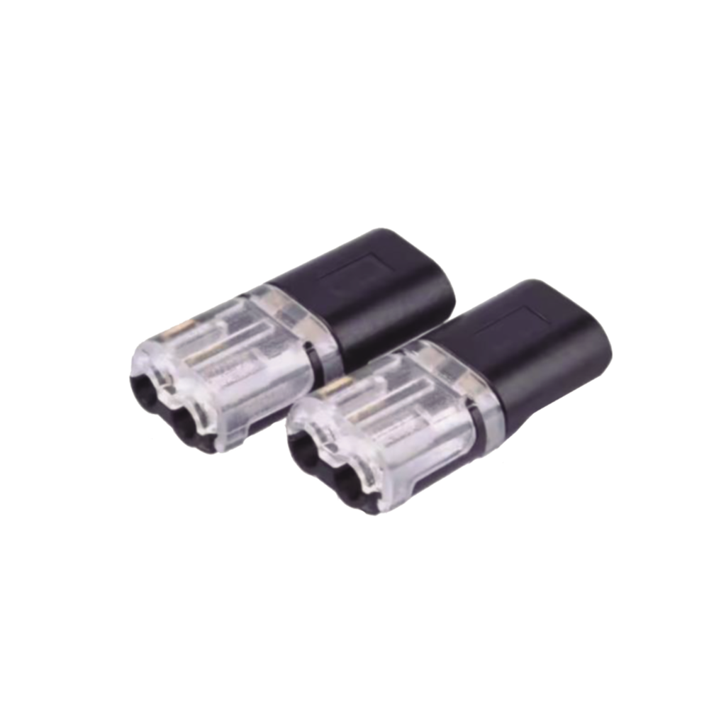 [CON-10-19] Bolsa con 25 conectores / Enchufables / Para 2 cables / compatibles en calibre 22 al 18 AWG