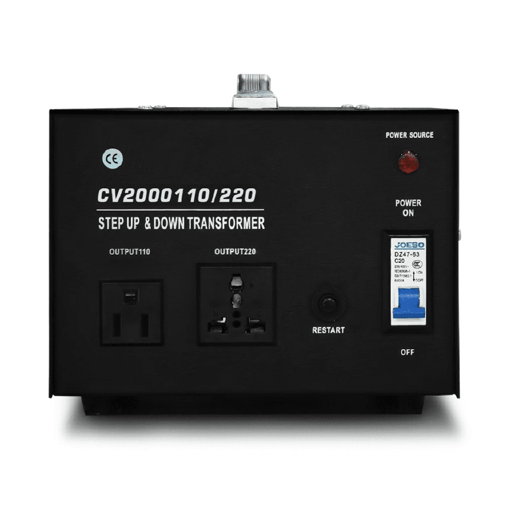 [CV-2000-110/220] Transformador / 2 Entradas Seleccionables : 110 o 220 VCA / 2 Salidas Seleccionables : 110 o 220 VCA