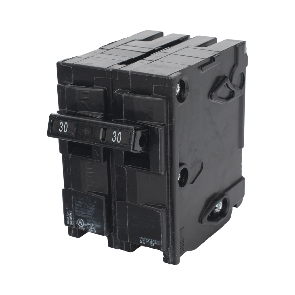 Interruptor automático enchufable tipo QP 2 polos, 30 amp